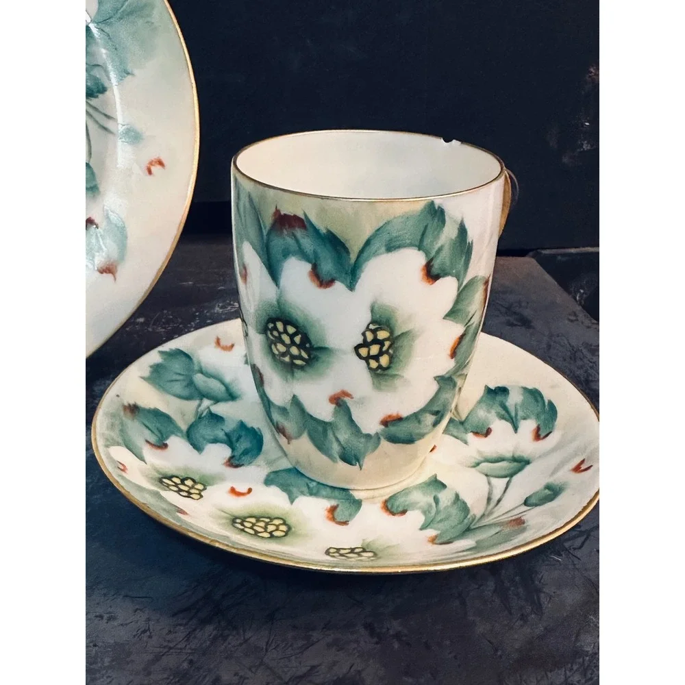 Vintage‎ 1944 Royal Bavarian Hutschenreuther Plate & Thomas Bavaria Cup Set